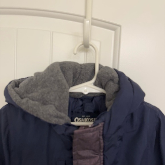 OshKosh B'gosh Blue and Gray Hooded Jacket - Picture 2 of 6